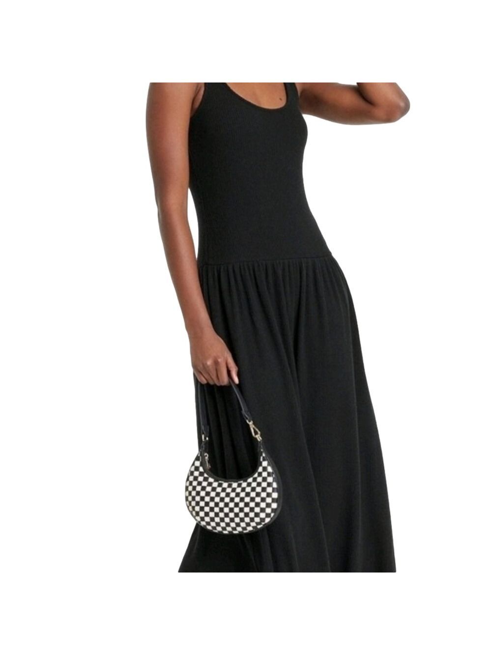 Universal Thread Knit Ribbed Drop Waist Midi sleeveless Dress - Picture 2 of 4